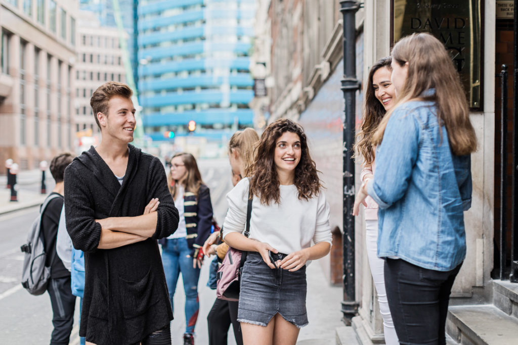 Students Outside of David Game College